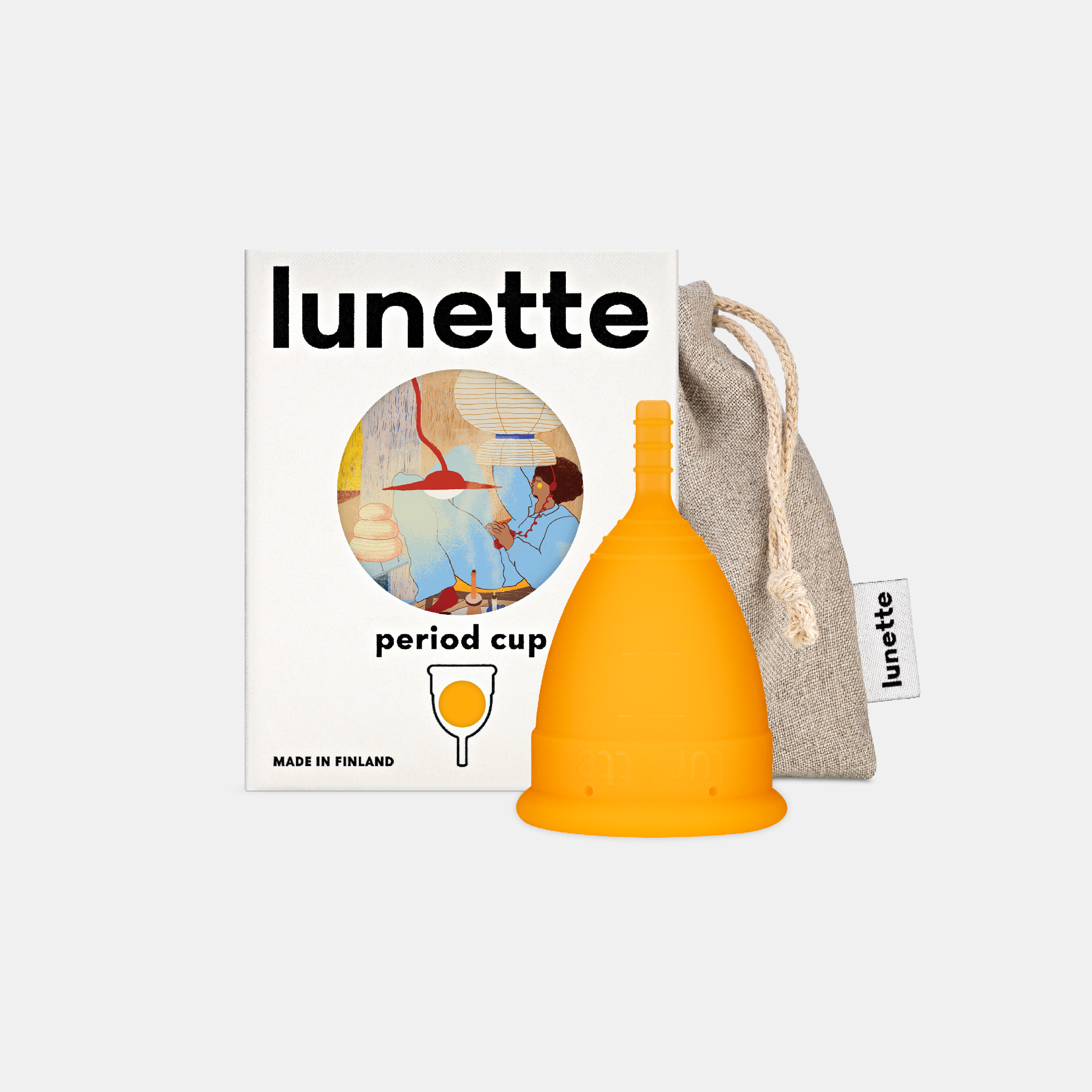 period cup orange