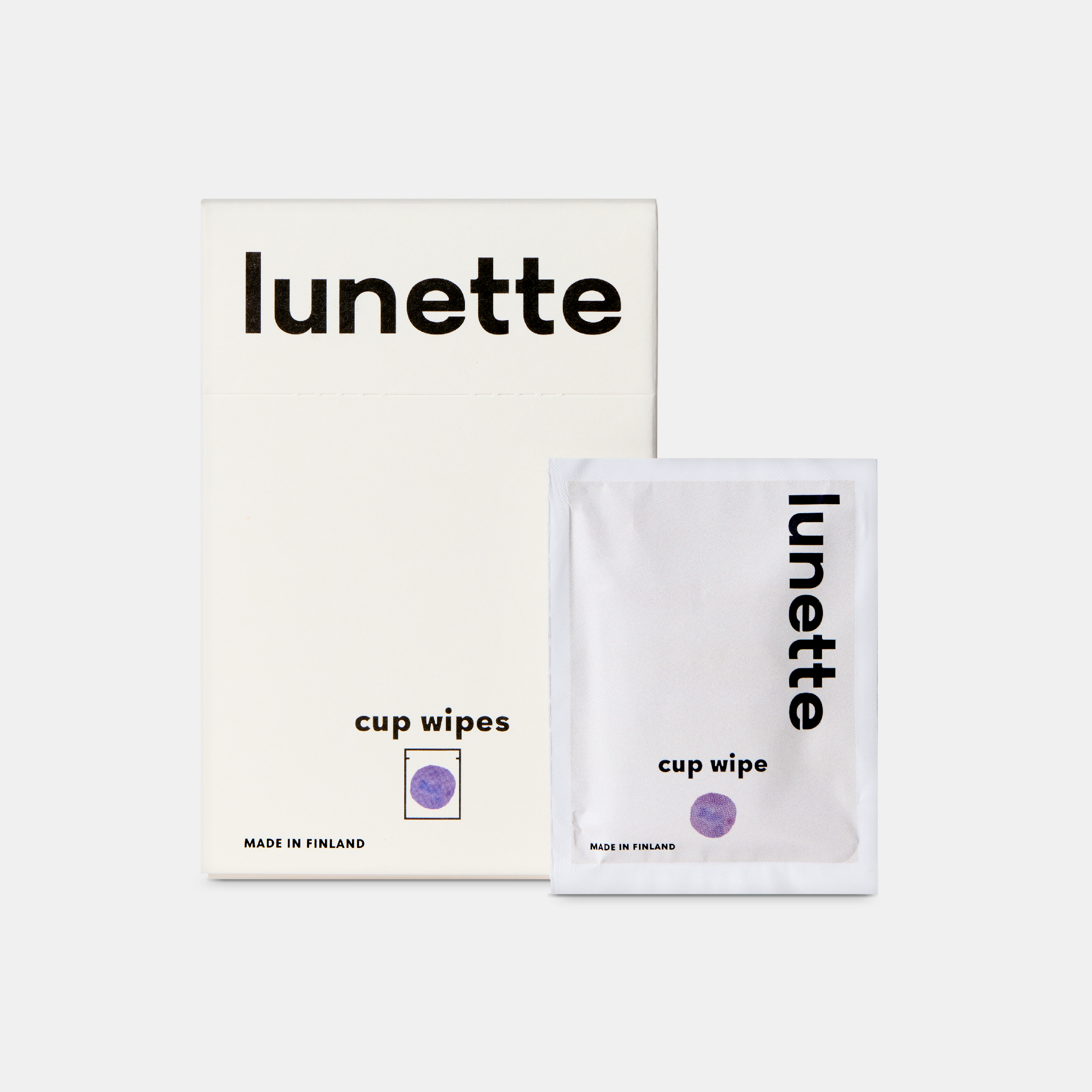 Lunette Cup Wipes 20 pack