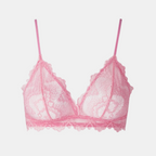 Understatement Lace Triangle Bralette