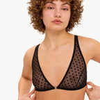 Understatement Mesh Plunge Bralette